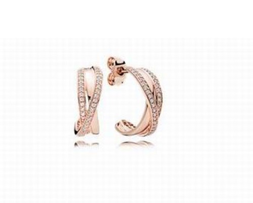 Pandora Rose Entwined Earring Hoops
