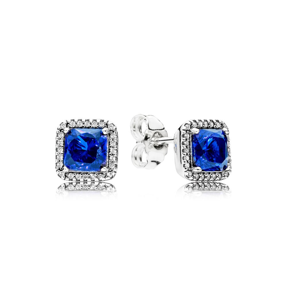 Pandora Blue Timeless Elegance Earring Studs