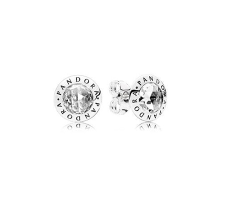 Pandora Radiant Pandora Logo Earring Studs