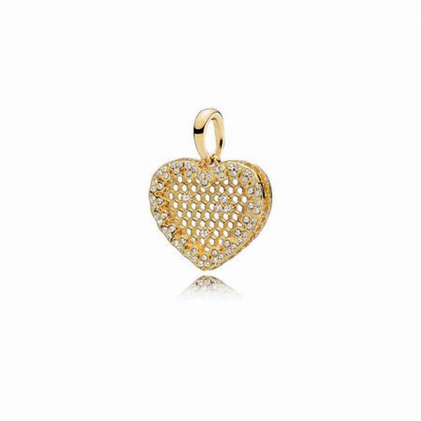 Pandora Shine Honeycomb Lace Necklace Pendant
