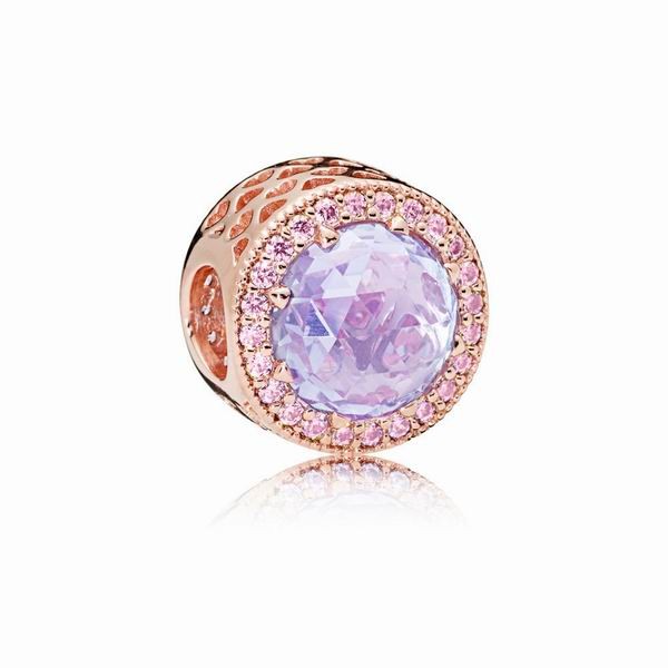 Pandora Rose Lavender Radiant Hearts Charm