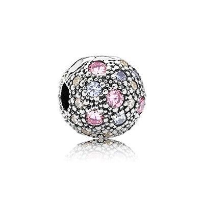 Pandora Pale Pink Cosmic Stars Clip Charm