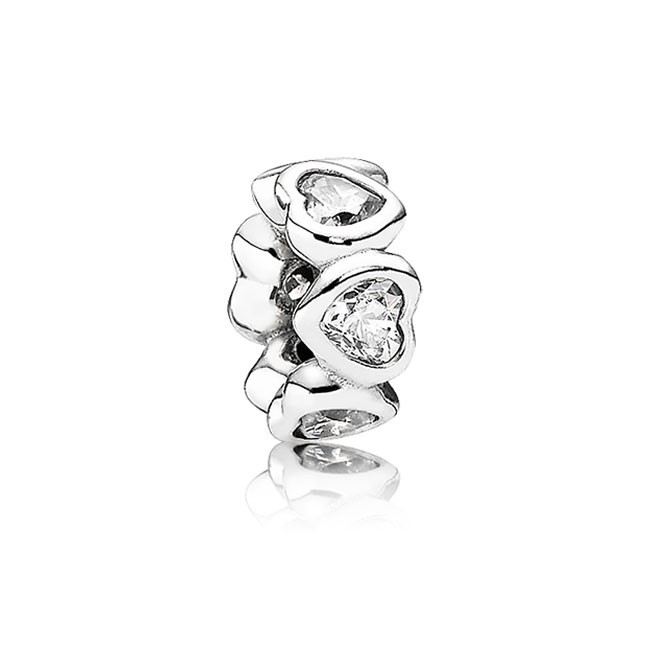 Pandora Space In My Heart With Clear Cz Spacer