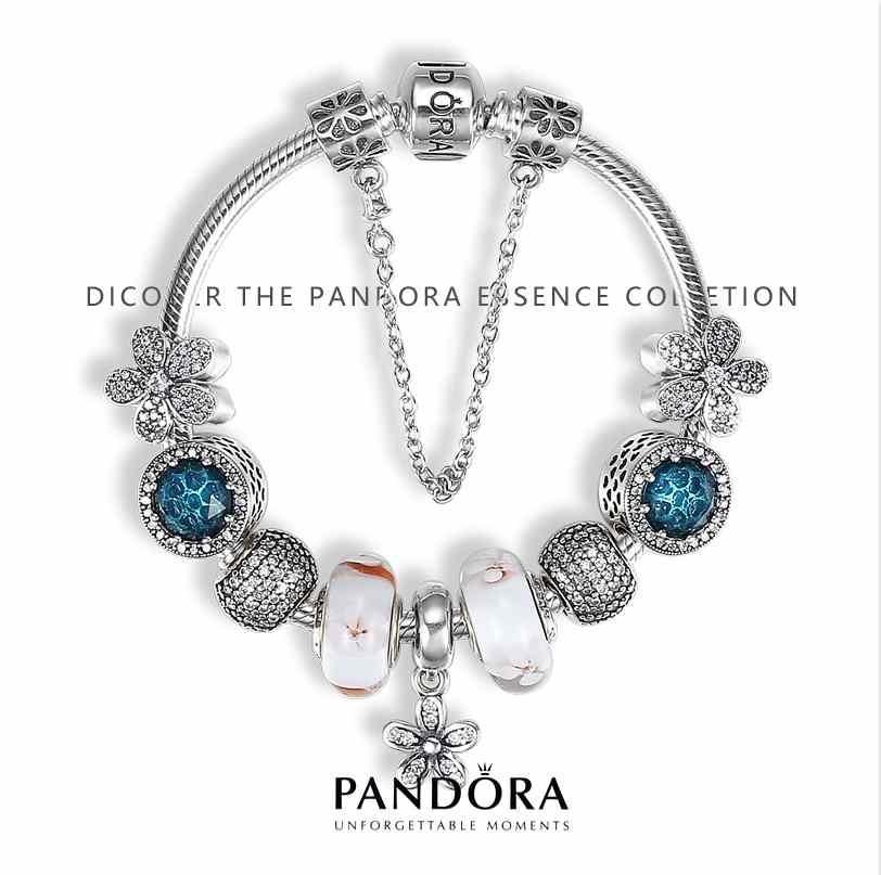 Pandora 925 Sterling Silver Inspirational Bracelet