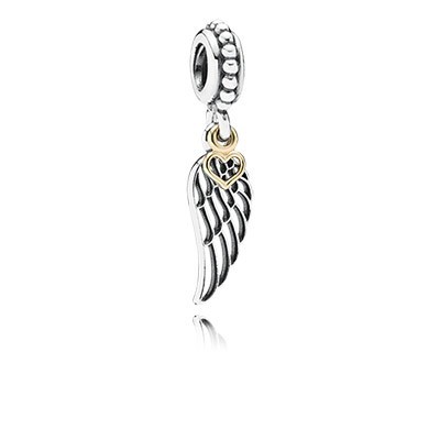 Pandora Love And Guidance Wing With 14k Dangle