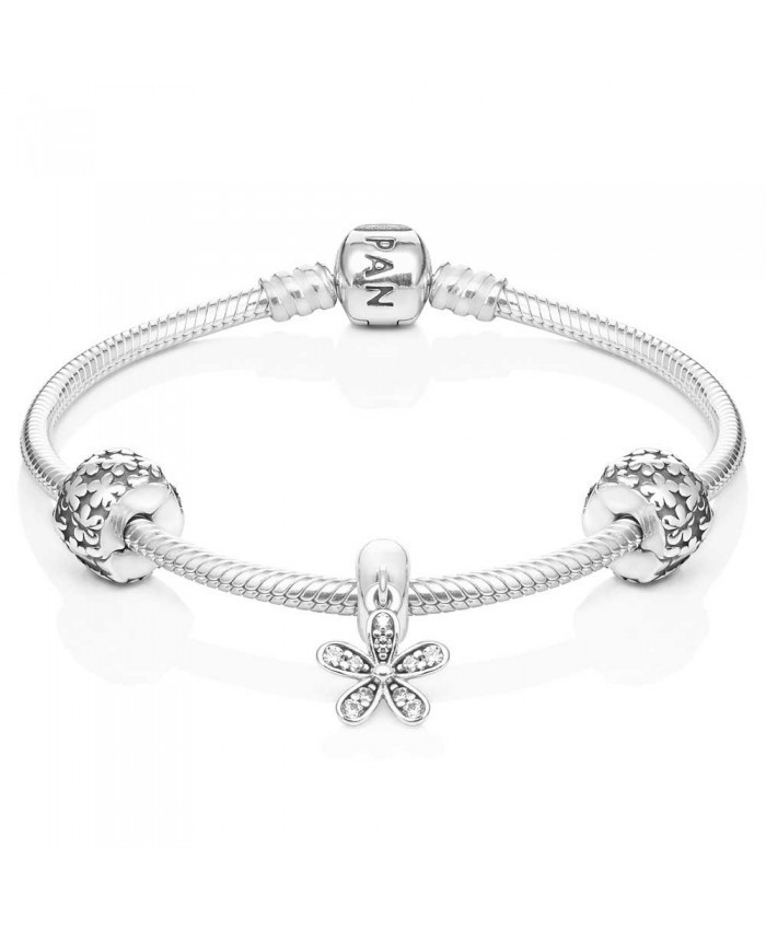 Pandora Silver Daisy Bundle Bracelet Cb500
