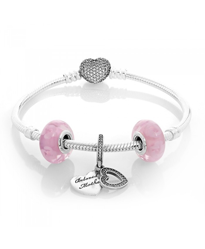 Pandora Silver Nostalgic Roses Complete Bracelet Cb541