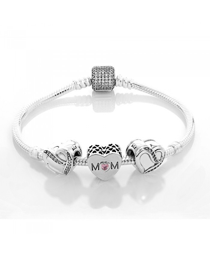 Pandora Silver Mothers Love Complete Bracelet Cb542
