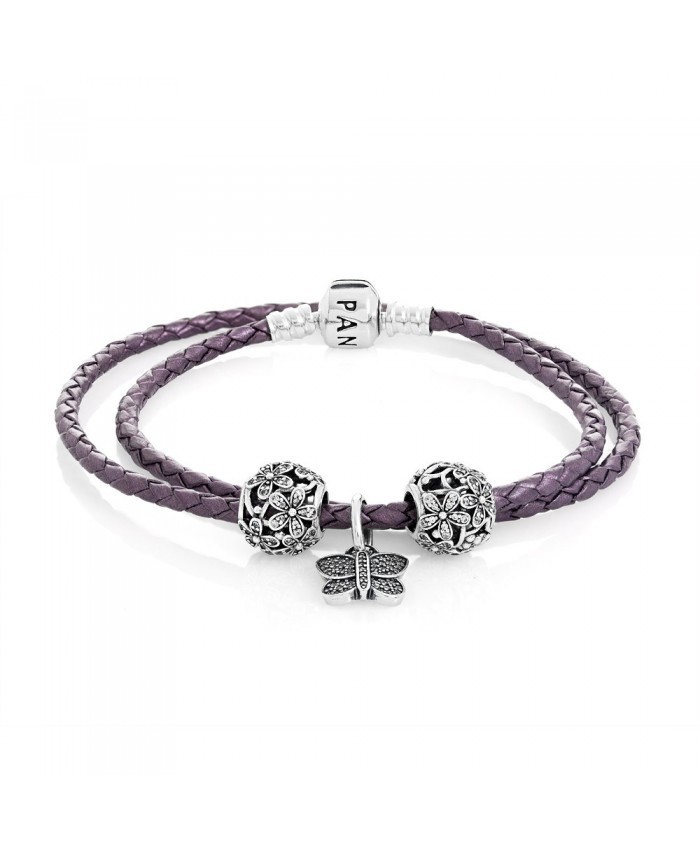 Pandora Silver Sparkling Meadow Complete Bracelet Cb532