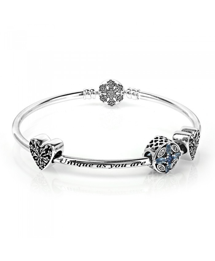 Pandora Patterns Of Frost Complete Bangle Cb661