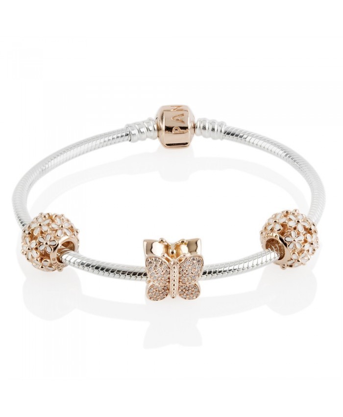 Pandora Rose Sparkling Butterfly Complete Bracelet Cb601