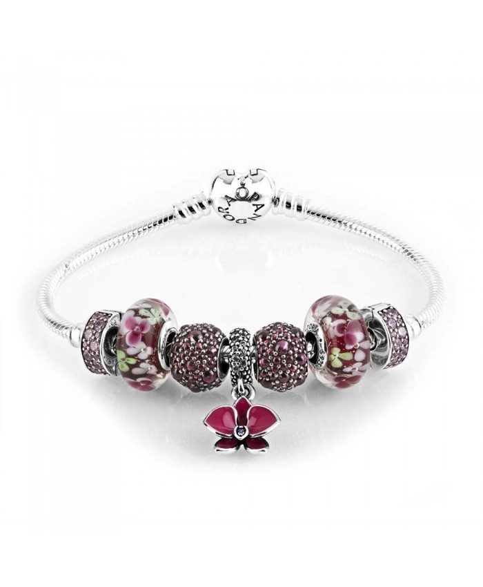 Pandora Oriental Orchid Complete Bracelet Cb621
